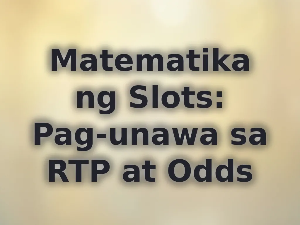 RTP at Odds